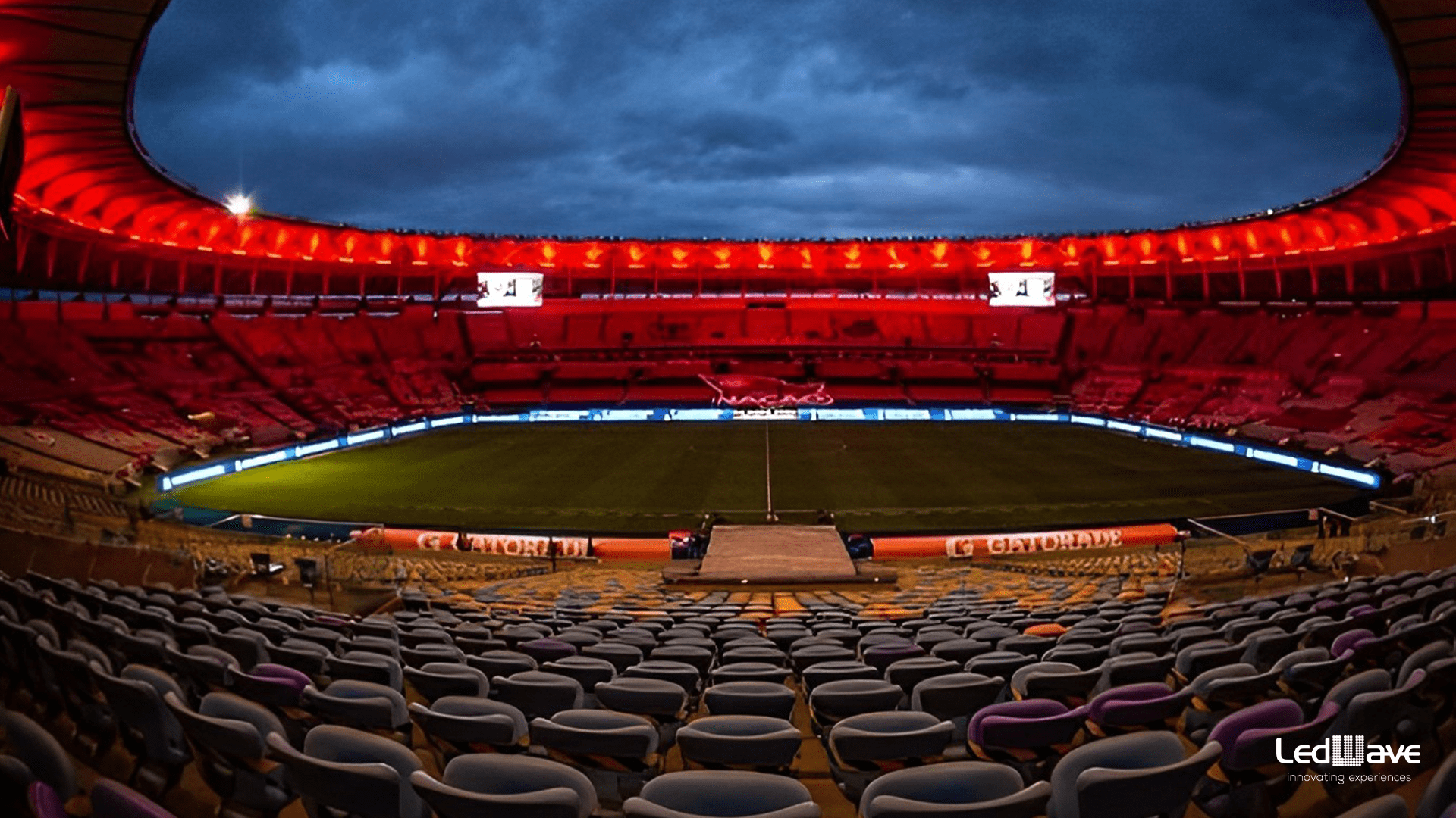 Make every epic moment with high-resolution LED screens in sports arenas!